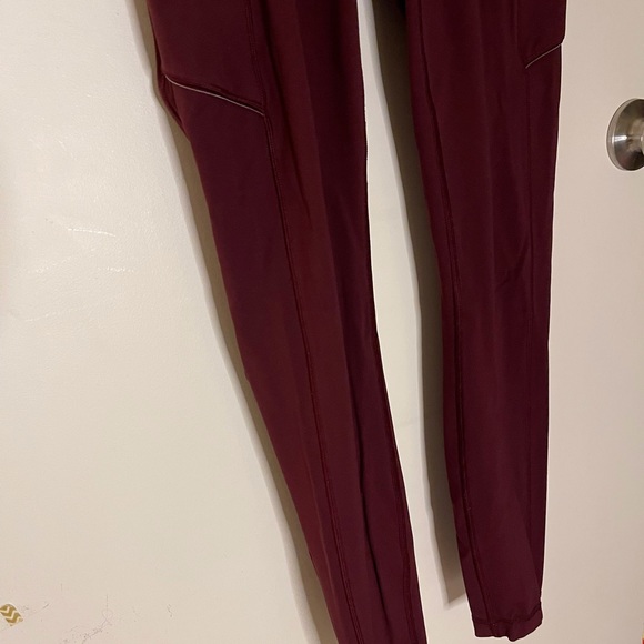 Lululemon Leggings, Wine, Size 6 - Picture 4 of 11